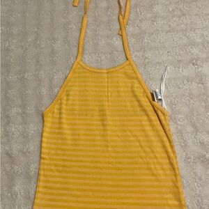 American Eagle Outfitters Mustard Striped Camisole